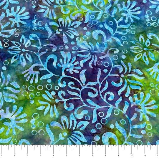 Feldman Premium Indonesian Batik Purple Freesia Fabric